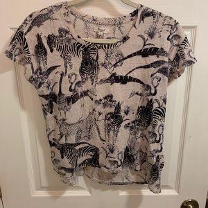 Animal Pattern Madewell Tee
